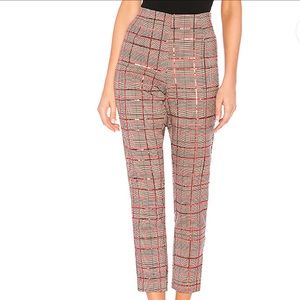 MOVING SALE🎊‼️NBD red sequins & tan skinny pant!
